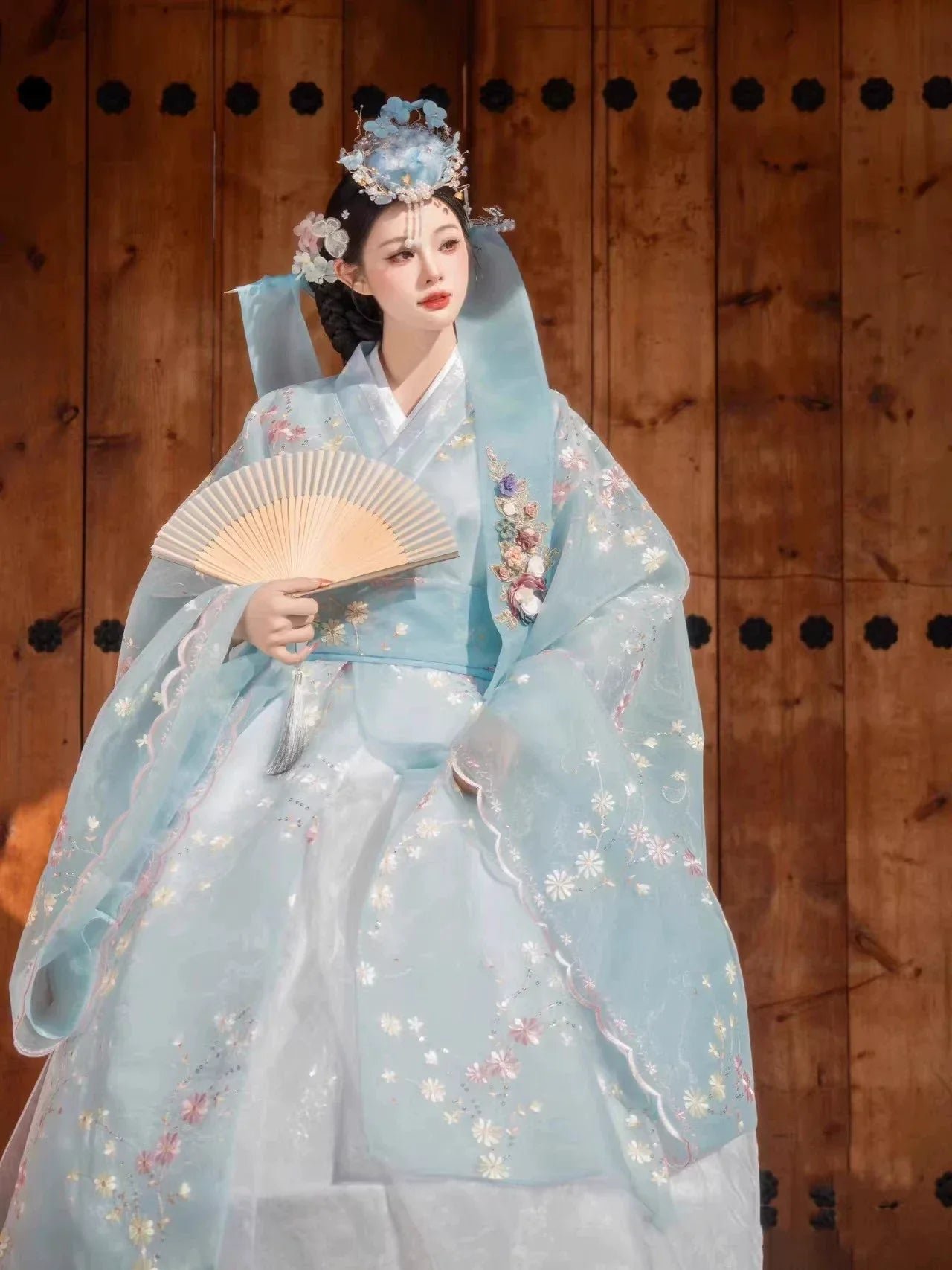 Court ancient women's wedding dress Korean traditional hanbok suit - Image 7