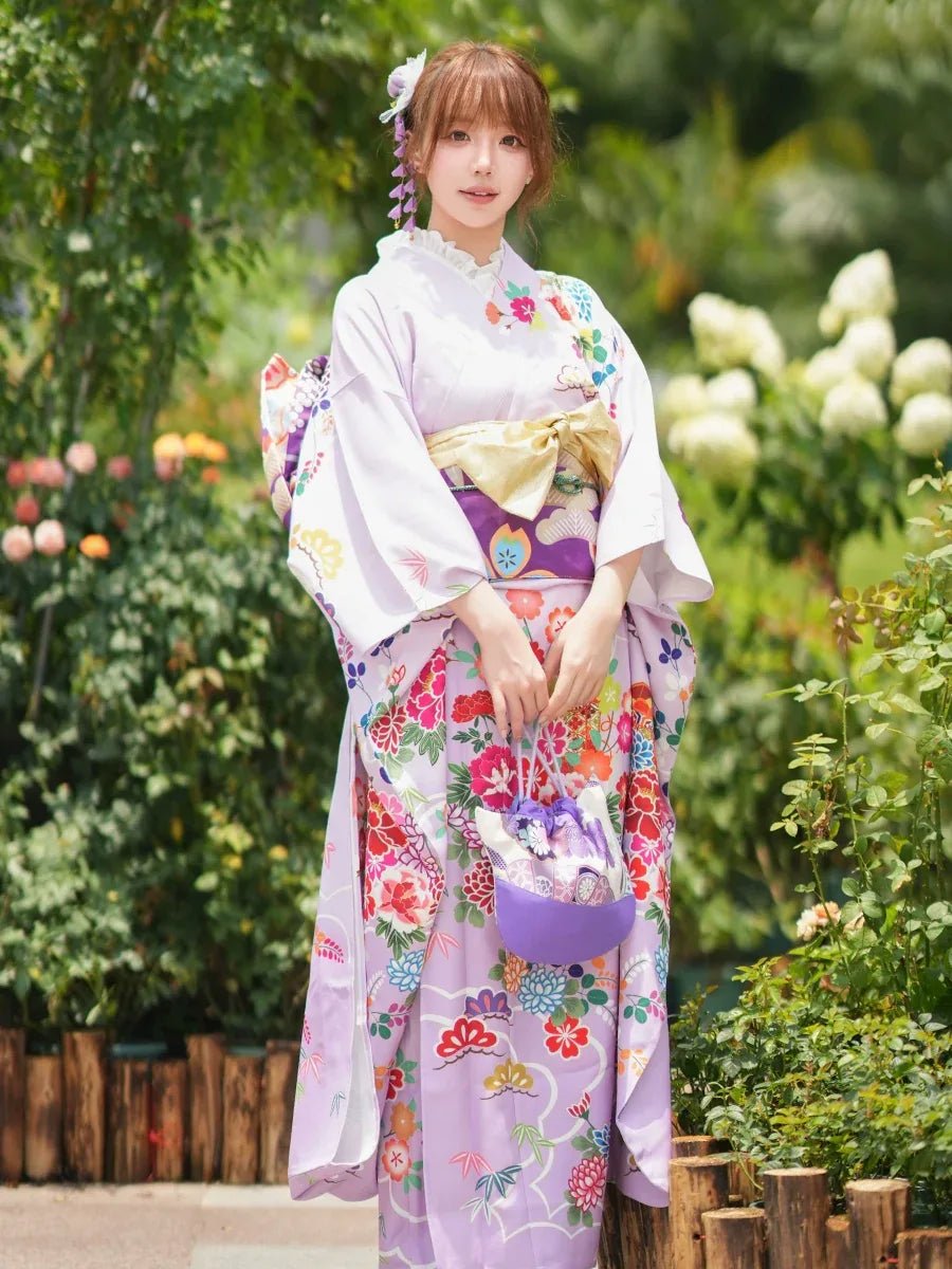 Kimono Women's Japanese Traditional Big Sleeve Improvement Dress and Dress Set Positioning Printing Bar Mitzvah Kimono - Image 2