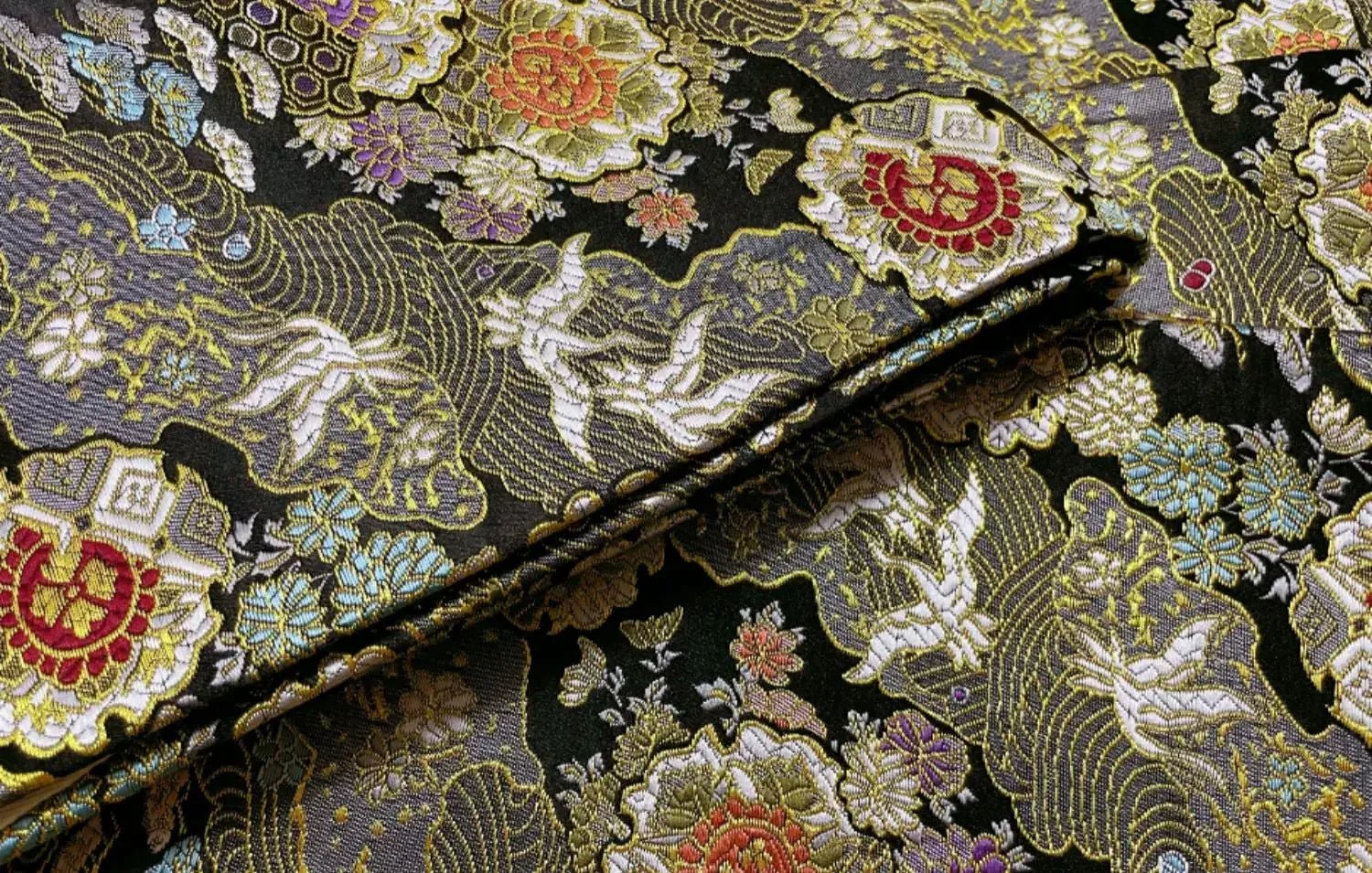 Japanese kimono waist seal Yukata belt gorgeous brocade bow belt styling knot waist seal - Image 13