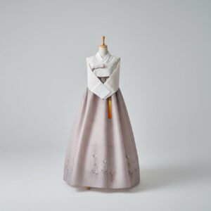 Pastel Embroidered Korean Hanbok | Elegant Traditional Korean Dress