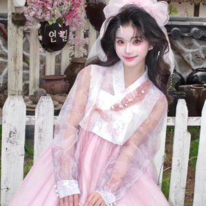 Pink Hanbok | Traditional Korean Court Dress for Event